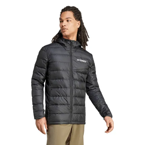 adidas TERREX Outdoorjacke MT DOWN HO J schwarz L - Funktionsjacke für Wandern, mit 80% Entendaune für hohe Wärmeisolierung und ideal für kalte Tage in der Natur.