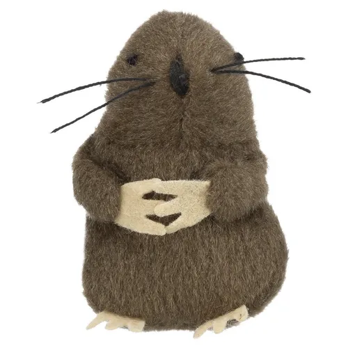 Trixie Maulwurf Plüsch Katzenspielzeug mit Catnip und Stimme, 5 cm