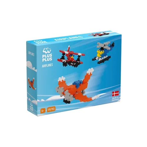 Plus-Plus Geniales Konstruktionsspielzeug, Basic, Flugzeuge, Bausteine-Set, 170 Teile, 9603724