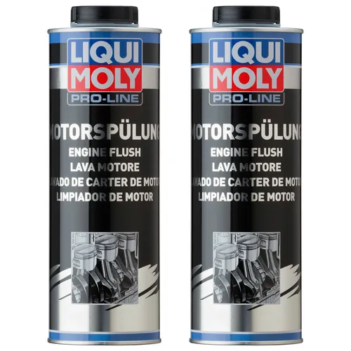 LIQUI MOLY 2x ProLine Motorspülung 1L Motoröl Additiv für Diesel/-Benzin-Motoren