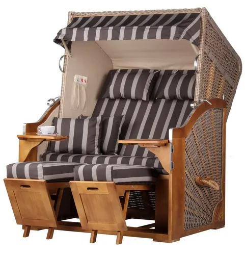 bene living Strandkorb Schleswig Pinie 2-Sitzer von bene living