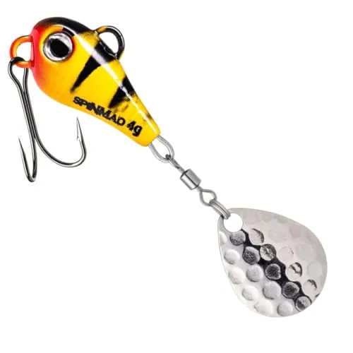 SpinMad 4g Bleikopfspinner - Jig Spinner, Farbe Lieblingsköder:Lemon Tiger