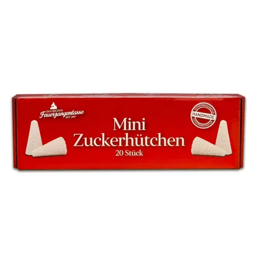 Mini Zuckerhütchen 160g in weiß von Feuerzangentasse
