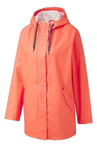CRIVIT Damen Regenparka Regenmantel Regenjacke mit Kapuze Orange - Gr. M (40/42)