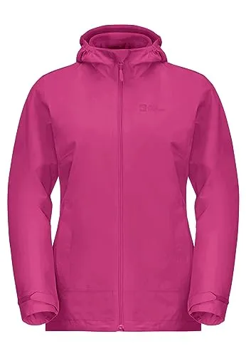 Jack Wolfskin Damen Moonrise JKT W 3 en 1 Jacke, Magenta, 36 - Outdoor-Hardshelljacke für Damen, 3-in-1-Design mit Fleece-Innenjacke, wasser- und winddicht sowie atmungsaktiv – ideal für jedes Wetter.