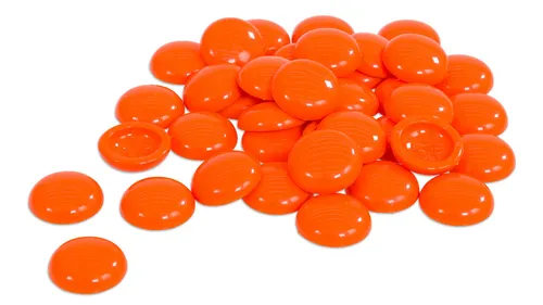 Betzold Muggelsteine, Ø 20 mm, 250 Stück, Farbe: orange, Ausführung: ohne Aufbewahrungsbox