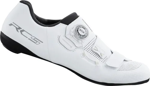 Shimano SH-RC502 Damen Rennradschuhe, Weiß - Leichte Damen-Fahrradschuhe mit BOA® L6 Verschluss für perfekten Sitz. Kohlefaserverstärkte Zwischensohle optimiert die Kraftübertragung und bietet maximalen Komfort auf langen Strecken.