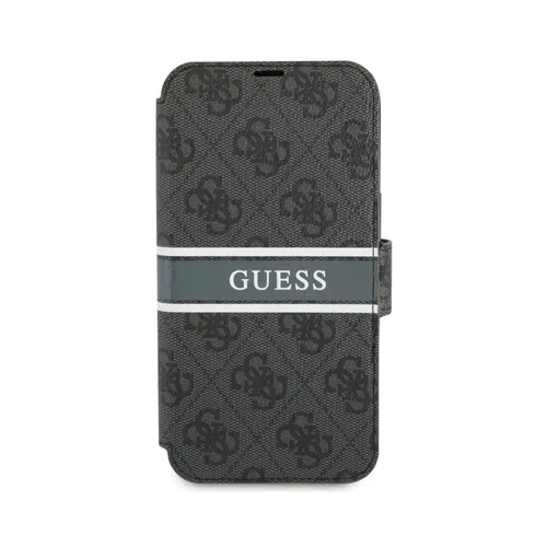 Guess iPhone 13 Mini Hülle, Grau – Bookcase Kunstleder von GUESS