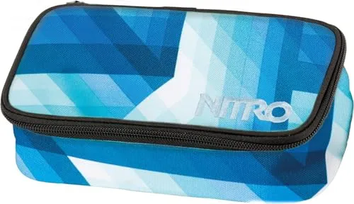 Nitro Pencil Case XL - Geräumiges Federmäppchen mit Geodreieck und Stundenplan - Federmäppchen mit großem Hauptfach und Organizer für Stifte, inkl. Geodreieck und Stundenplan. Formstabil und robust aus 600D Polyester, ideal für Schule und Freizeit.