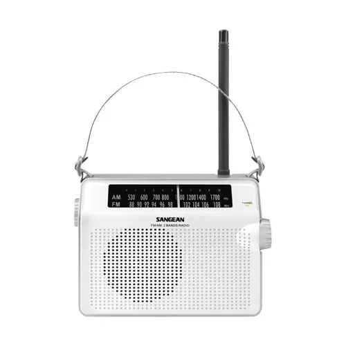 Sangean PR-D6 (Hedonic 60) weiss - Tragbares DAB+/UKW Radio - Radios mit kristallklarem Klang und vielseitigen Empfangsmöglichkeiten, ideal für unterwegs oder zu Hause.