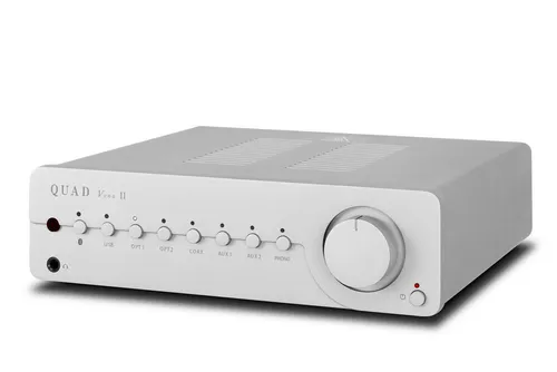 QUAD Vena II Audioverstärker – Silberfarben - Eleganter Audioverstärker in Silber, ideal für hochwertigen Musikgenuss. Kompakte Bauweise und einfache Bedienung für ein optimales Klangerlebnis.