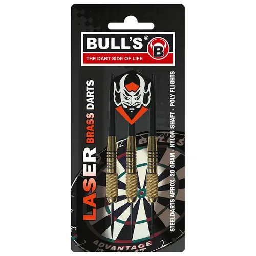 Bulls 3 Steeldart Laser Brass Darts, 20 g