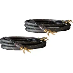 Dynavox Highend Lautsprecher-Kabel 2 x 1,5 m mit austauschbaren Steckern
