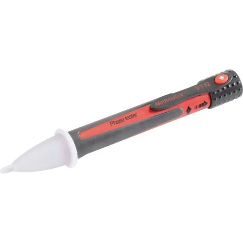 Multimetrix VT 12 Berührungsloser Spannungsprüfer CAT III 600 V - Elektrische Messgeräte mit berührungsloser Phasenerkennung und integrierter LED-Taschenlampe – ideal für schnelle und sichere Spannungsprüfungen von 200 bis 600 V.