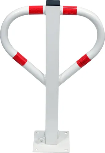Parkplatzsperre Absperrpfosten 60cm mit Vorhängeschloss