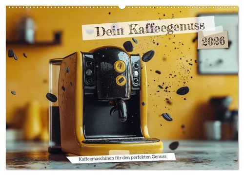 CALVENDO Wandkalender Dein Kaffeegenuss (Wandkalender 2026 DIN A2 quer), CALVENDO Monatskale