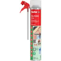 Fischer PU-P EVO 750 B2 Montageschaum 750ml - Sonstige Werkzeuge - Der monomerarme PU-P EVO 750 B2 Schaum bietet hohe Sicherheit mit weniger als 0,1% freiem Isocyanat, ideal für Montagearbeiten und hohe Wirtschaftlichkeit durch eine Ausbeute von bis zu 35 Litern.