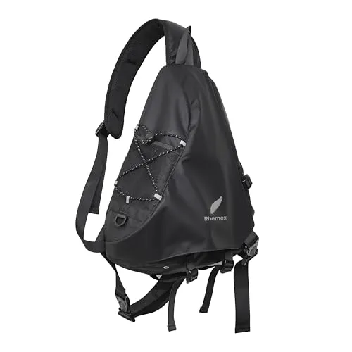 Rhemex Sling Bag für Herren, Wasserabweisend für Reise, Arbeit & Outdoor
