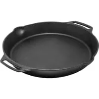 Petromax Grill-Feuerpfanne fp20h-t - 20cm Gusseisen mit 2 Henkeln - Pfanne für Outdoor-Küche, ideal für gleichmäßige Hitzeverteilung und einzigartigen Geschmack. Sofort einsatzbereit dank vorbehandelter Oberfläche.