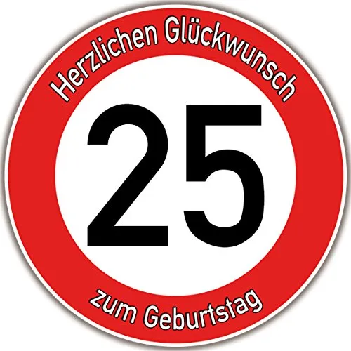 Tortenaufleger für Fototorte - Warnschild zum 25. Geburtstag - Sonstige - Brillante Farbqualität, gluten- und laktosefrei, einfach in der Anwendung, perfekt für persönliche Feiern. Handmade in Germany, kostenfreier Versand innerhalb Deutschlands.