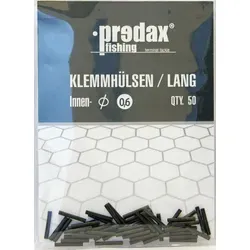 Predax Schnurverbinder Predax Klemmhülsen - 50 Quetschhülsen für Stahlvorfächer, (1-St) 0.6 cm