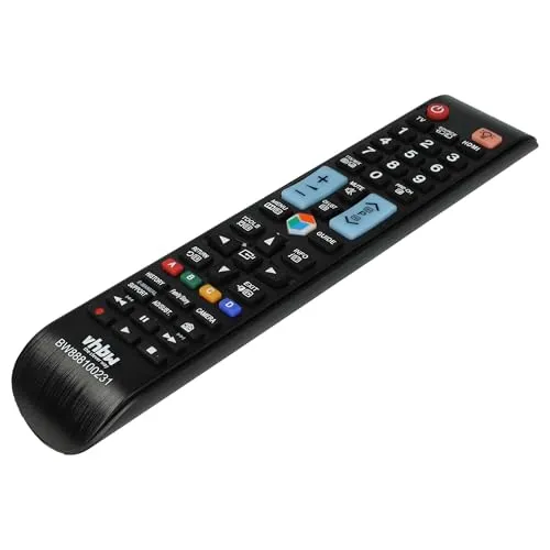 vhbw Fernbedienung kompatibel mit Samsung UE32ES6575, UE32ES6577, UE32ES6580, UE37ES6100, UE37ES6300 Fernseher, TV - Ersatzfernbedienung