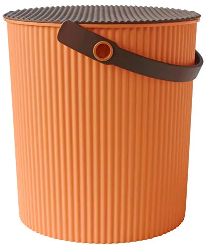 Hachiman Omnioutil Aufbewahrungsbehälter, groß, Aprikose - Aufbewahrungsbehälter mit Deckel, lebensmitteltauglich und stabil bis 150 kg, ideal für vielseitige Anwendungen in der Küche oder im Freien.