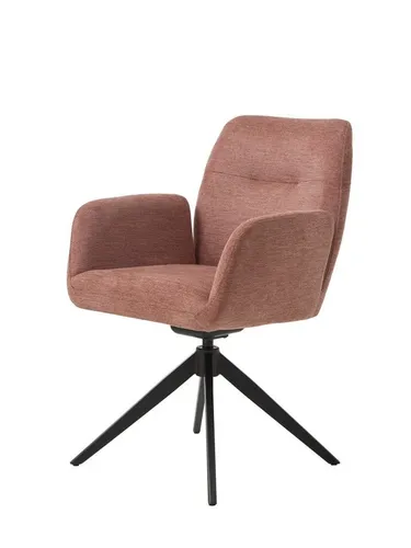 freiraum Armlehnstuhl ROXANA, drehbar, Wipp-Relax-Funktion Rosa, Stoff-Brego - 57,5x88x62cm (BxHxT)