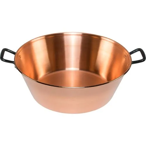 De Buyer Inocuivre Marmeladen-Topf 38cm - 9 Liter - Kochtopf aus hochwertigem Kupfer, ideal für die Herstellung von Marmelade und Konfitüren mit optimaler Wärmeleitung.