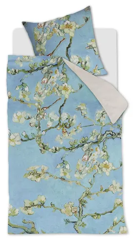 beddinghouse Bettwäsche ALMOND BLOSSOM 155x220 cm, mit 1 Kissen Bettbezug