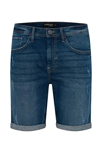 Project PRNias Herren Jeans Shorts Kurze Denim Hose mit Stretch Regular Fit, Größe:XL, Farbe:Denim Middle Blue (200291) 11