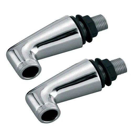 Standfuß für Wannenrandarmatur 2Stk. - Verchromt - Sanitärinstallation: Hochwertiger Standfuß in verchromtem Messing, ideal für den Umstieg von Wand- auf Standarmatur. Lieferumfang: 2 Stück, inkl. Armaturen und Dichtungen.