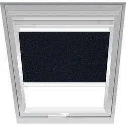 Roto Verdunklungsrollo Schwarz 2-V32, 105x123 cm (10/12), Aluminiumschiene,Elektro,R85 SR,Roto