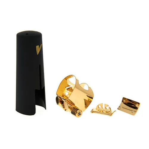 VANDOREN LC080P Tenorsaxophon-Ligatur - Ligatur für Holzblasinstrumente mit Kunststoffkappe, bietet Freiheit im Ausdruck und optimale Kontrolle beim Spielen.