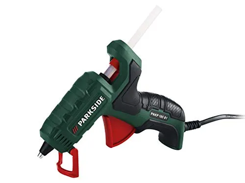 PARKSIDE® Heißklebepistole PNKP 105 B1 - Niedertemperatur - Heißklebepistole für hitzeempfindliche Materialien, 5 Watt Leistung, schnell einsatzbereit und mit Zubehör für sicheres Schmelzkleben.