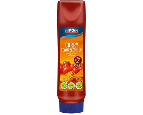 Homann Saucen, Homann Currygewuerzketchup fruchtig wuerzig fein abgeschmeckt 875ml