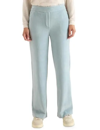 CECIL Wide Leg Cordhose Light Mint Blue XL - Damen-Hosen im Loose Fit mit High Waist und Wide Legs, perfekt für einen lässigen Look und höchsten Tragekomfort dank elastischem Bund.