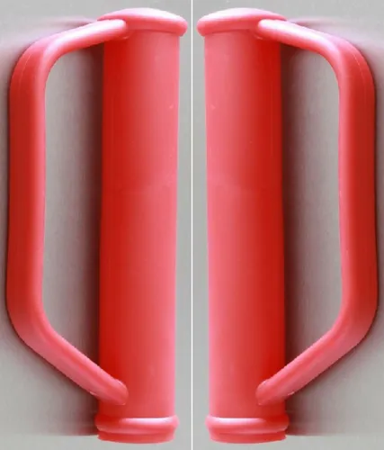 Sackkarrengriffe mit Sicherheits-Knöchelschutz 95053019 - Sack- & Fasskarre, 2er Set mit Handschutz und Knöchelschutzbügel, ideal für sicheres Heben mit einer max. Tragfähigkeit von 300 kg.