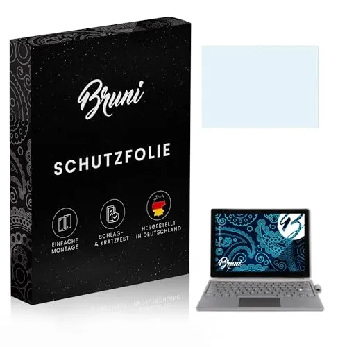 Bruni Schutzfolie kompatibel mit Wortmann Terra Pad 1200 Folie, glasklare Displayschutzfolie (2X)