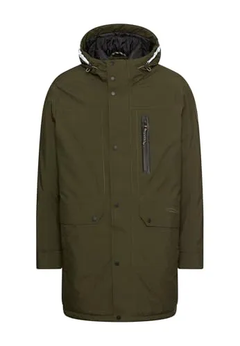 camel active Strickmantel Texxxactive Coat 52 - Funktionsjacke aus 100% Polyester, ideal für Outdoor-Aktivitäten, warm und atmungsaktiv in stilvollem Forest Green.