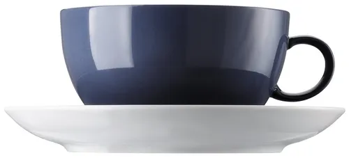 Thomas Porzellan Tasse Sunny Day Nordic Blue Cappuccinotasse 2tlg., Porzellan