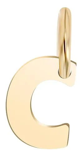 Akzent Golden Initials Unisex-Kettenanhänger Buchstabe 375er 9 Karat Gold 5510073 (C)
