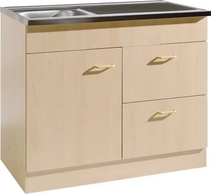 Held Möbel Spülenschrank inkl. Spüle Start 100 x 50 x 85 cm