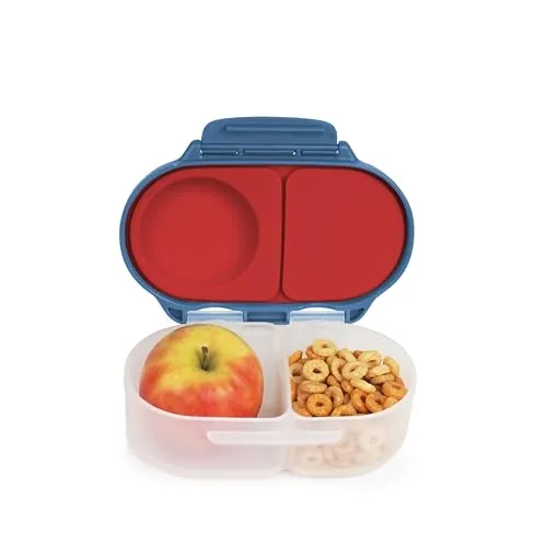 b.box Mini Brotdose für Kinder mit Fächern | Bento Box, 2 Auslaufsichere Fächer | Lunchbox für Gerichte & Snacks | Platz für Ganzes Obst | BPA-frei