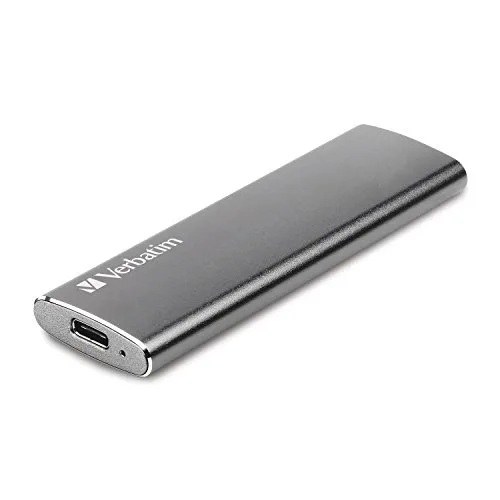 Verbatim Vx500 SSD - 120 GB externe SSD, Spacegrau, USB 3.0, hohe Übertragungsgeschwindigkeit und leichtes, elegantes Design für unterwegs