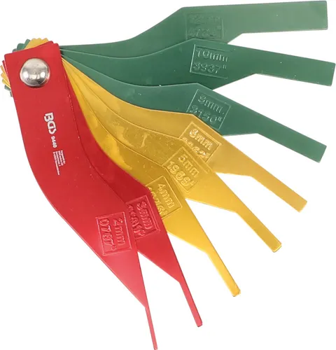 BGS-9440 Bremsbelag-Verschleißlehren-Satz Aluminium 8-tlg.