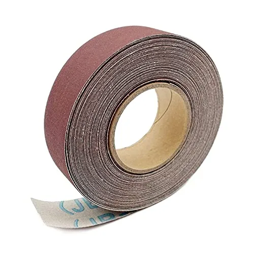 Körnung Schleifpapier Rollen 2,5 cm x 8m Schmirgelpapier Aluminiumoxid Sandpaper Roll Emery Cloth für Holzmöbel Finishing Metall Schleifen Automotive Polieren… 600