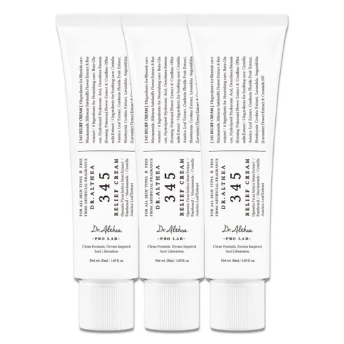 Dr. Althea 345 Relief Cream 50ml - Anti-Aging-Creme mit Niacinamid und Panthenol, ideal für alle Hauttypen, beruhigt und regeneriert die Haut, sorgt für einen ebenmäßigen Teint und intensive Feuchtigkeit.