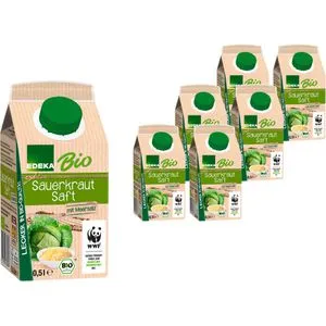 Edeka BIO Sauerkrautsaft mit Meersalz, 0,5 Liter