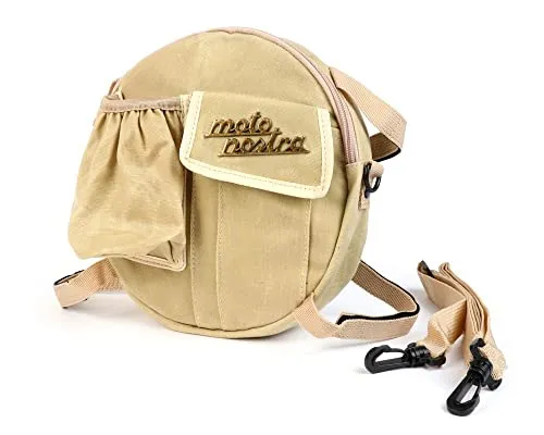 Moto Nostra Umhängetasche für Reserverad 10 Zoll – Beige